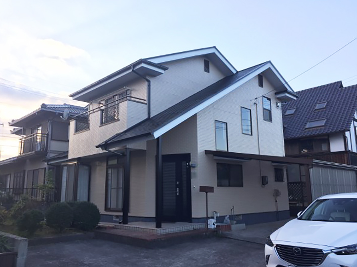 笠岡市　外壁・屋根の塗装リフォーム工事(施工後1)